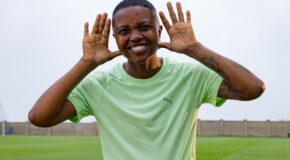 Banyana Banyana star Bambanani Mbane earns 100 caps against Algeria.